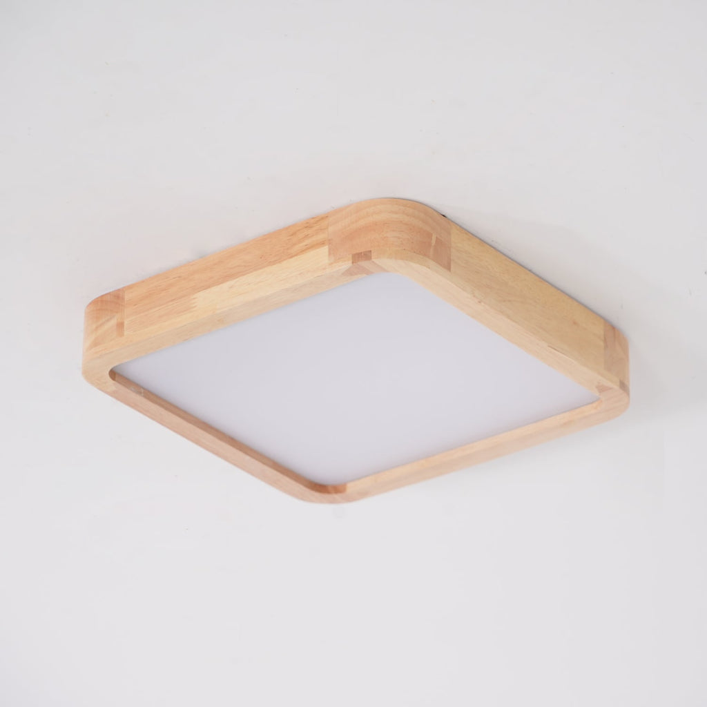 Lámpara de techo geométrica moderna de madera