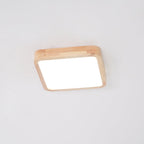 Lámpara de techo geométrica moderna de madera