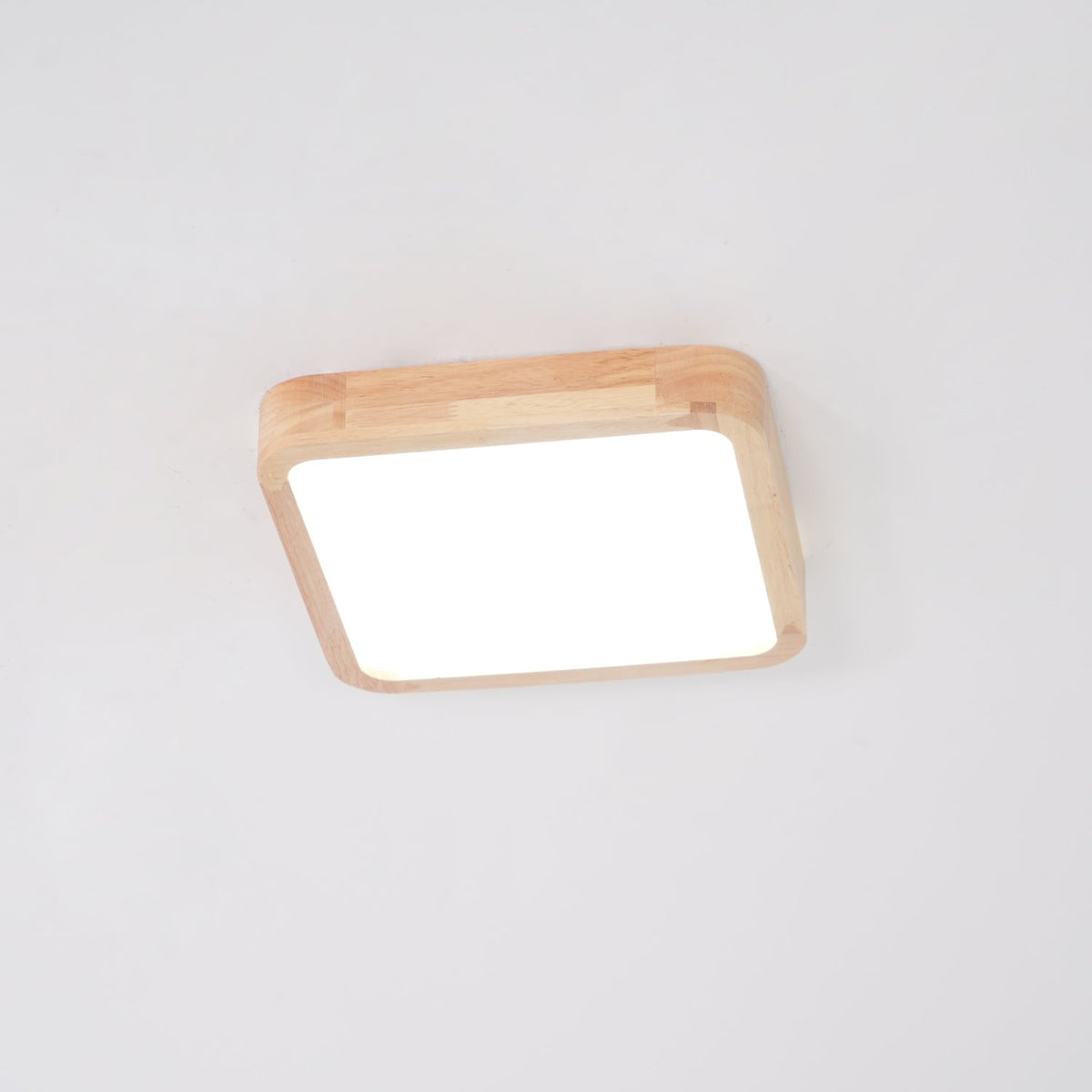 Lámpara de techo geométrica moderna de madera