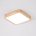Lámpara de techo geométrica moderna de madera