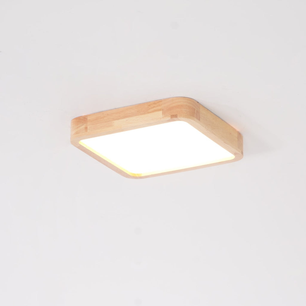 Lámpara de techo geométrica moderna de madera