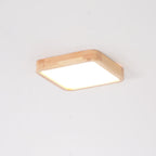 Lámpara de techo geométrica moderna de madera