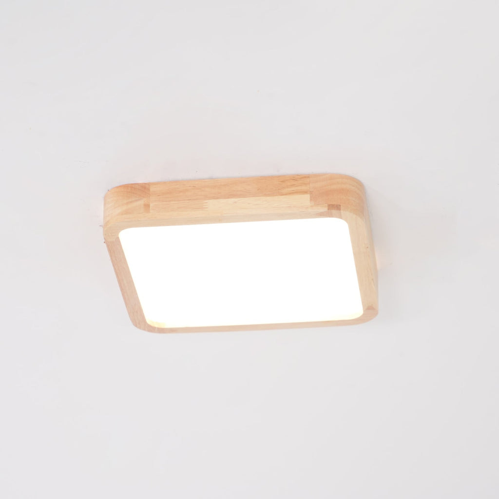 Lámpara de techo geométrica moderna de madera