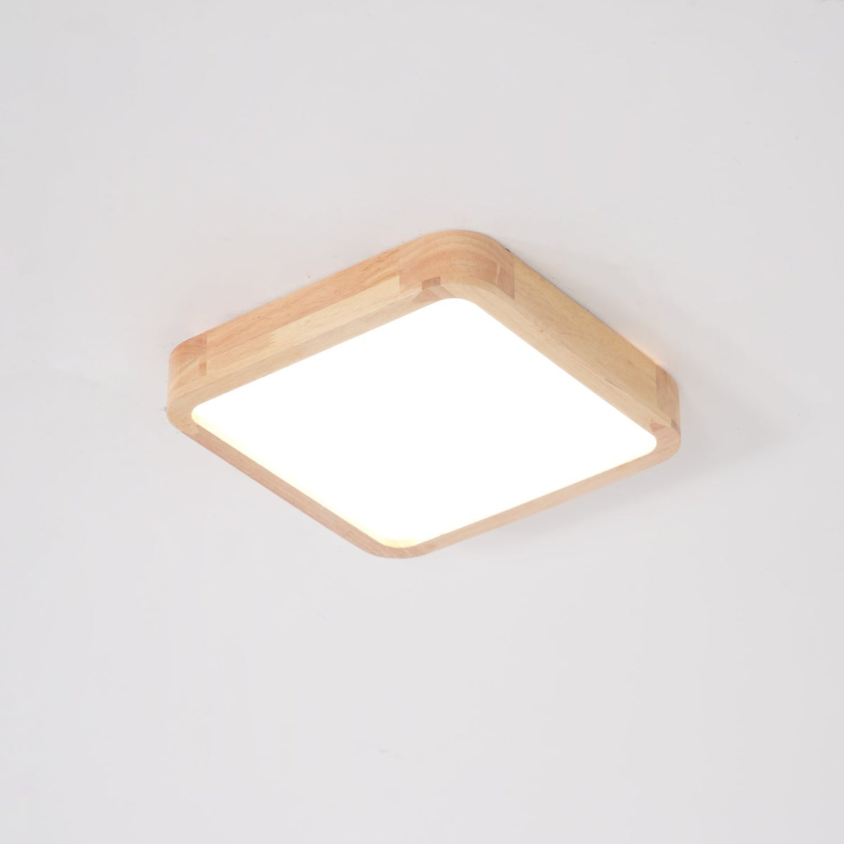 Lámpara de techo geométrica moderna de madera