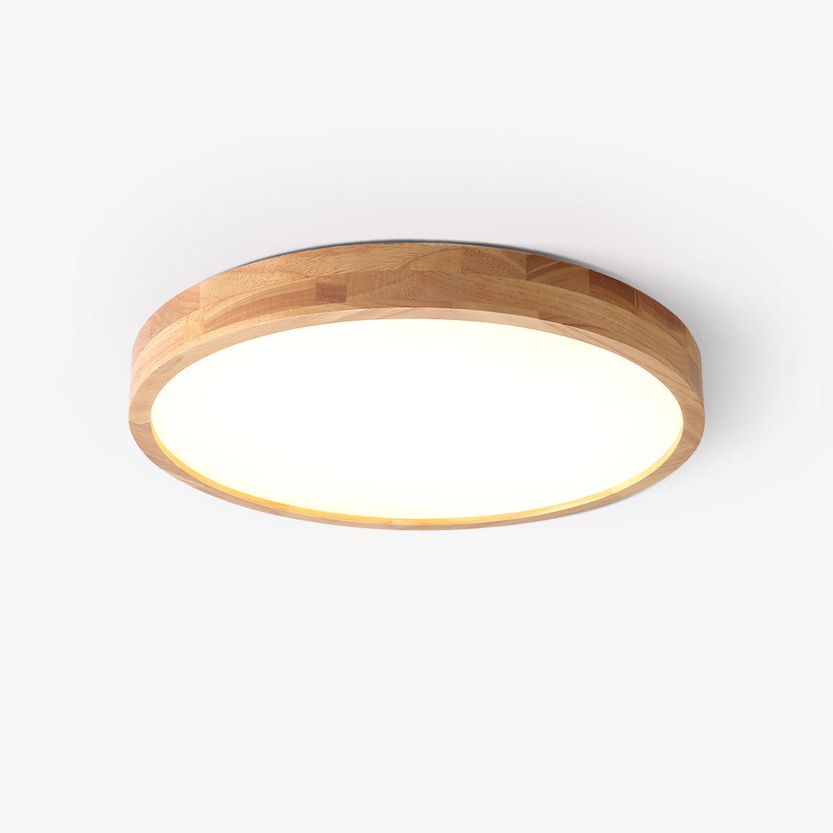 Lámpara de techo geométrica moderna de madera