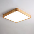 Lámpara de techo geométrica moderna de madera