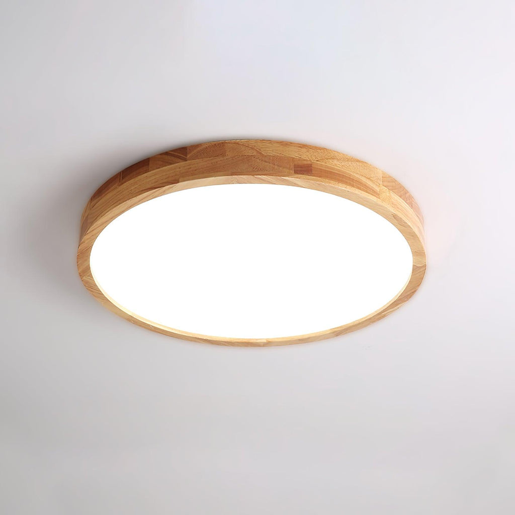 Lámpara de techo geométrica moderna de madera