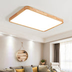 Lámpara de techo geométrica moderna de madera