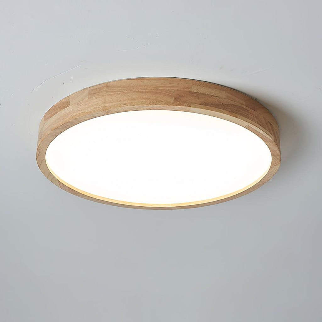 Lámpara de techo geométrica moderna de madera