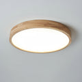 Lámpara de techo geométrica moderna de madera