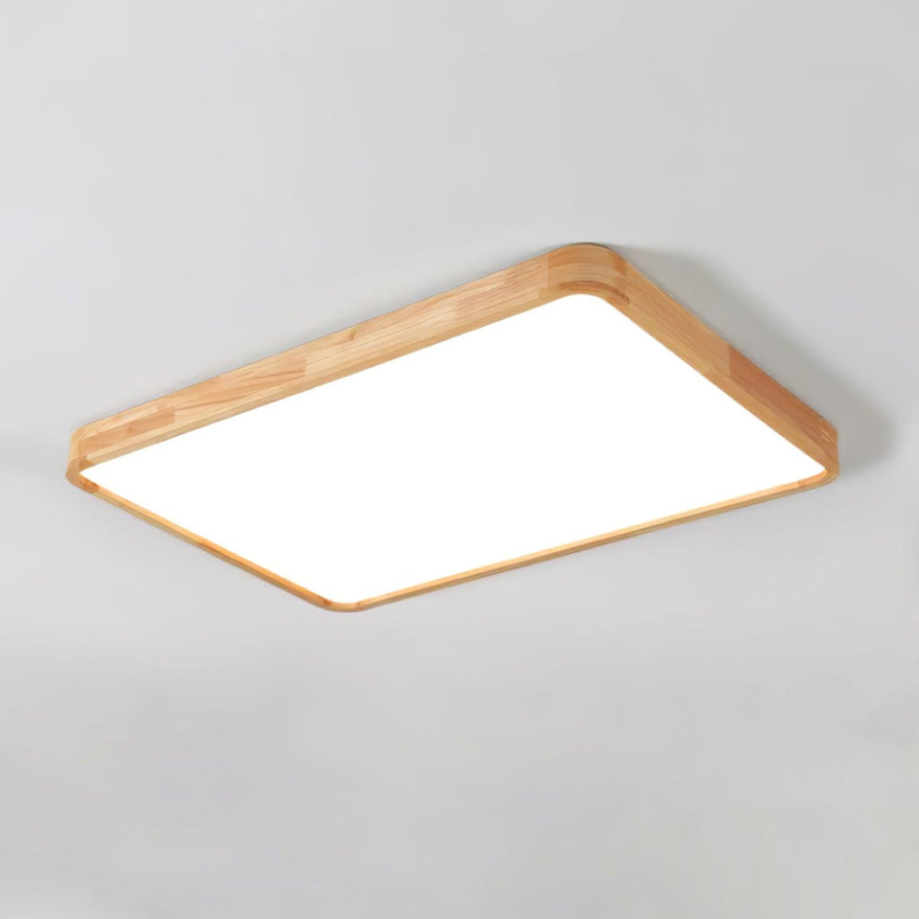 Lámpara de techo geométrica moderna de madera