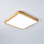 Lámpara de techo geométrica moderna de madera