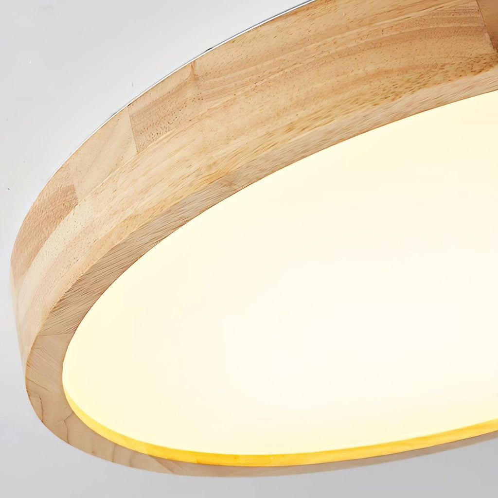 Lámpara de techo geométrica moderna de madera