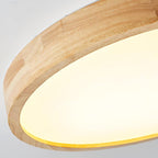 Lámpara de techo geométrica moderna de madera