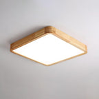 Lámpara de techo geométrica moderna de madera
