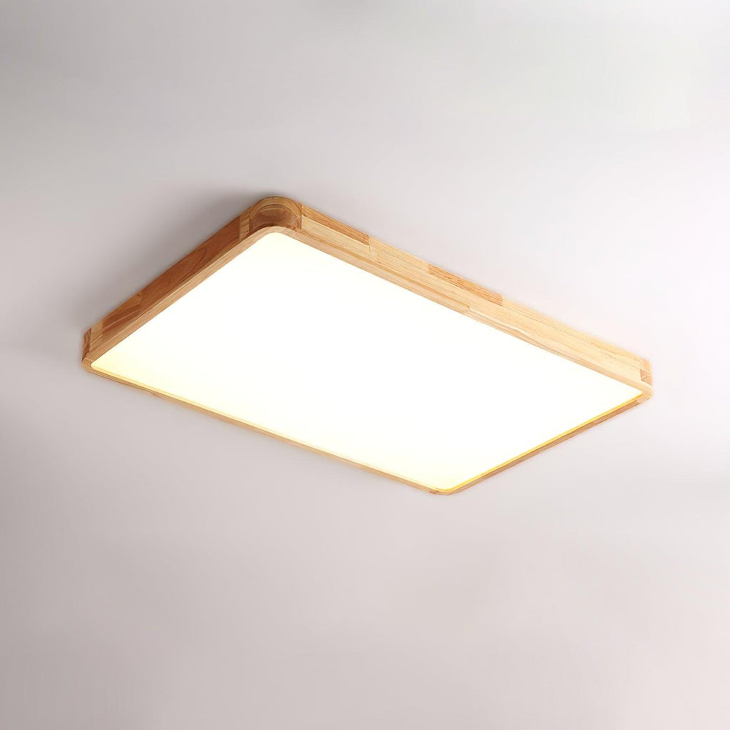 Lámpara de techo geométrica moderna de madera