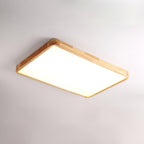 Lámpara de techo geométrica moderna de madera