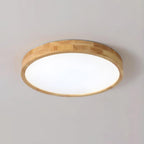 Lámpara de techo geométrica moderna de madera