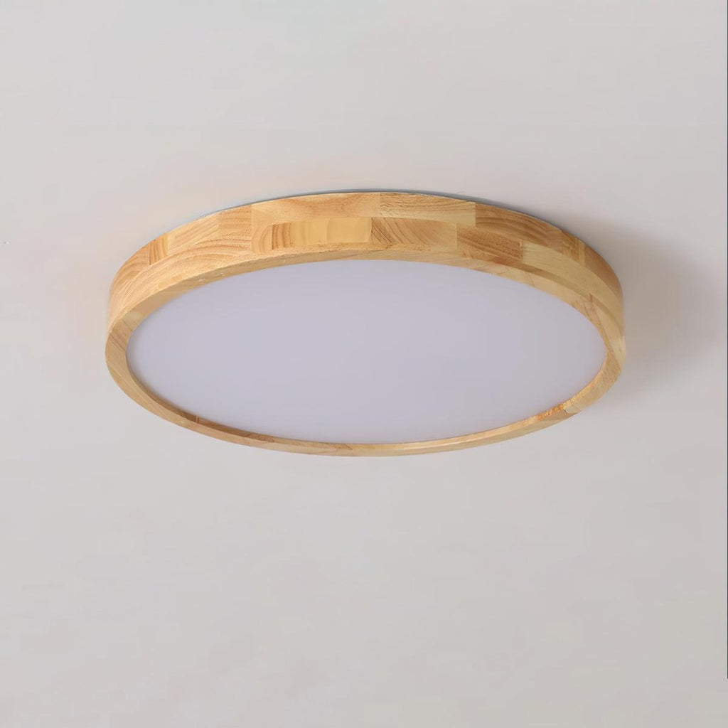 Lámpara de techo geométrica moderna de madera