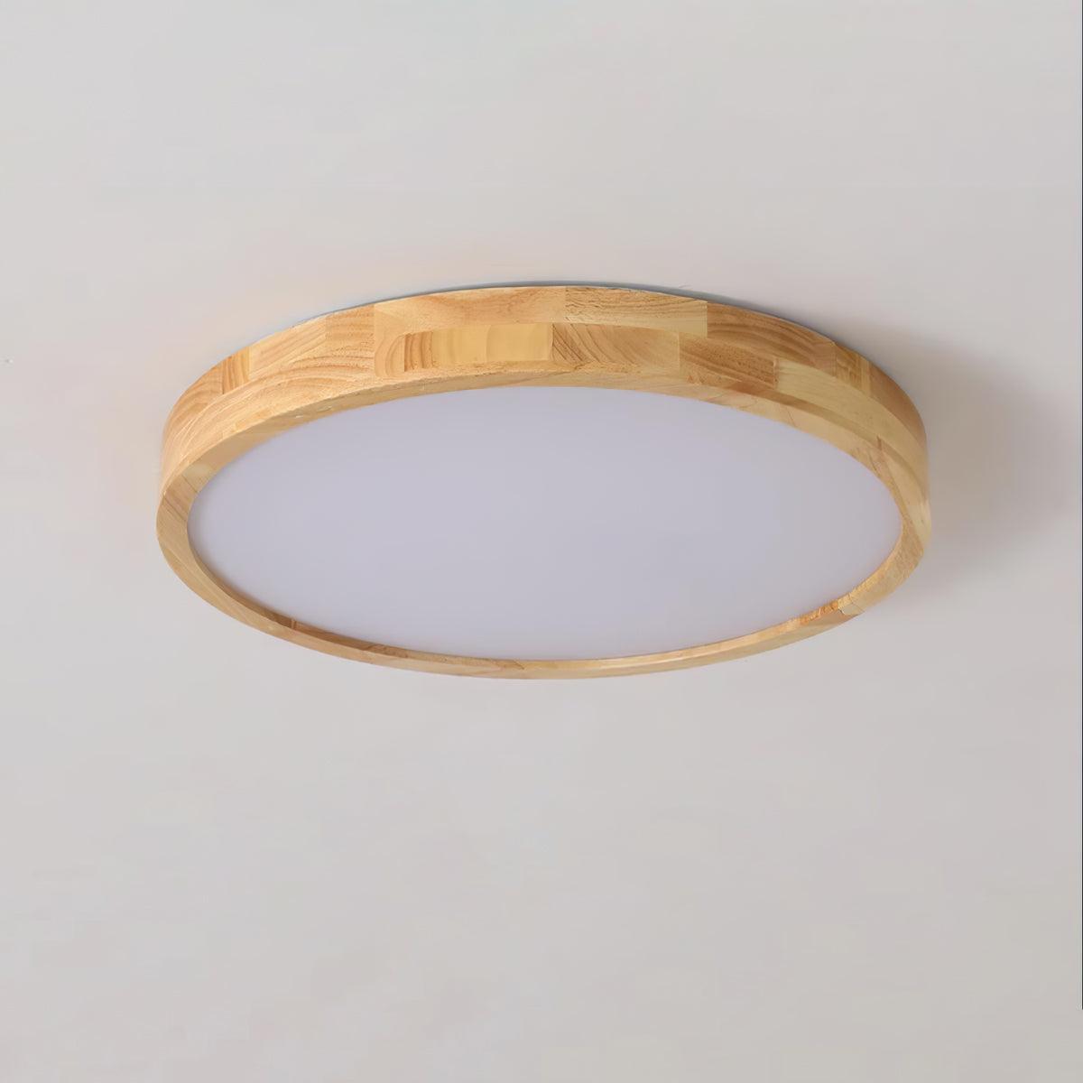 Lámpara de techo geométrica moderna de madera