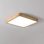 Lámpara de techo geométrica moderna de madera