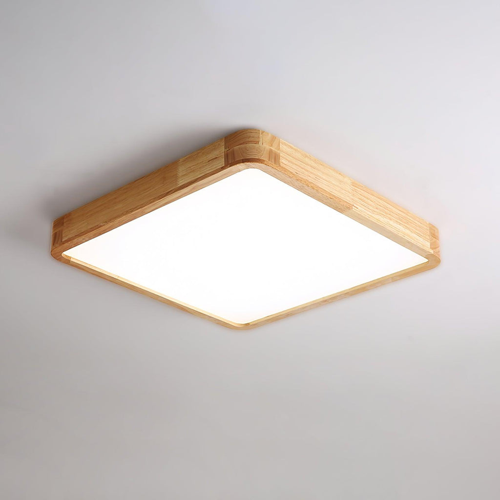 Lámpara de techo geométrica moderna de madera