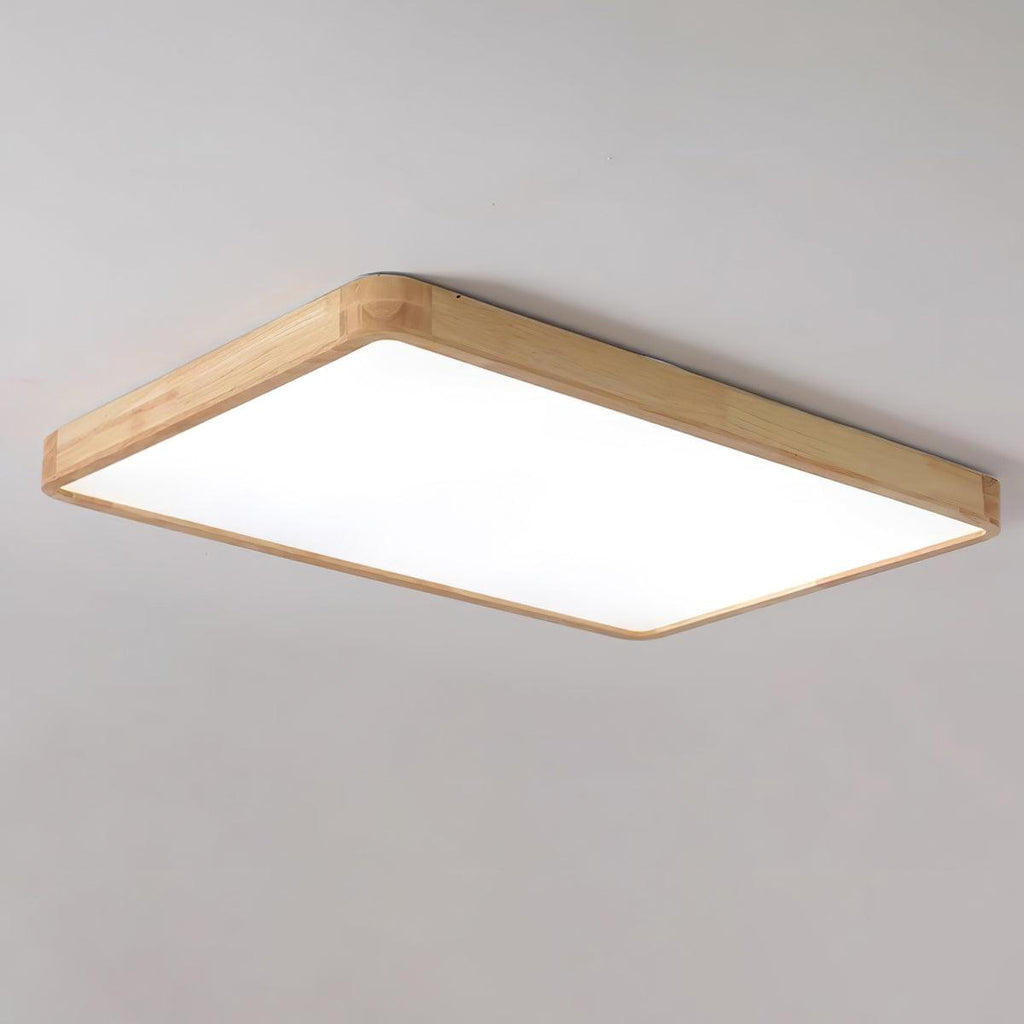 Lámpara de techo geométrica moderna de madera