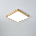 Lámpara de techo geométrica moderna de madera