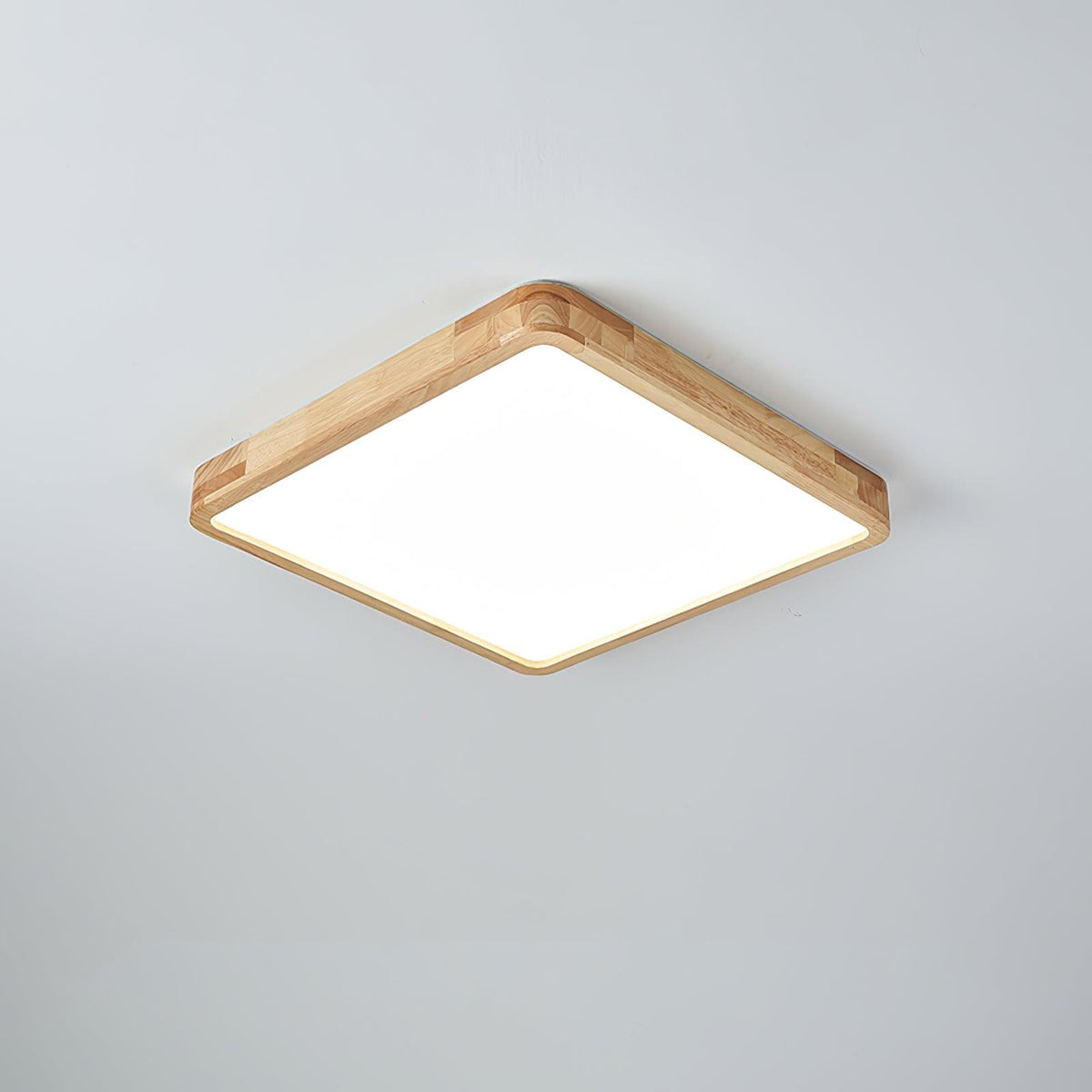 Lámpara de techo geométrica moderna de madera