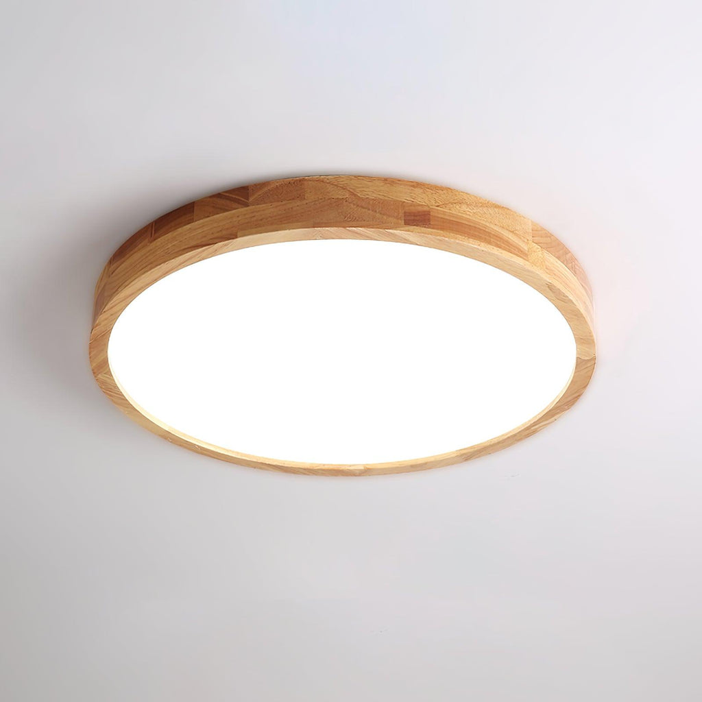 Lámpara de techo geométrica moderna de madera