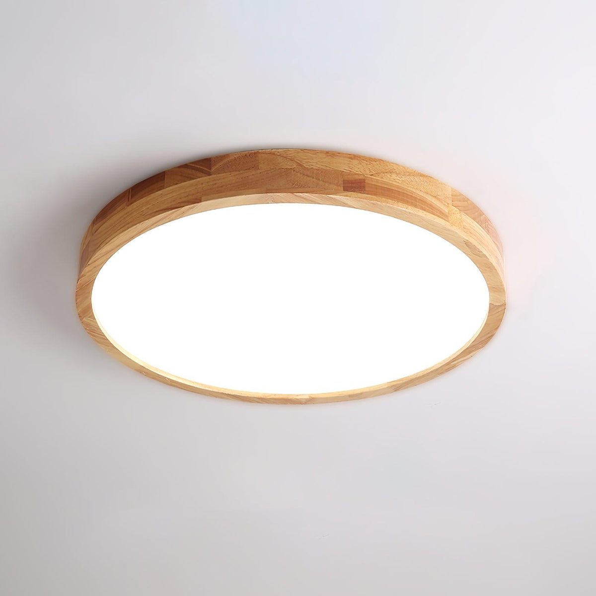 Lámpara de techo geométrica moderna de madera