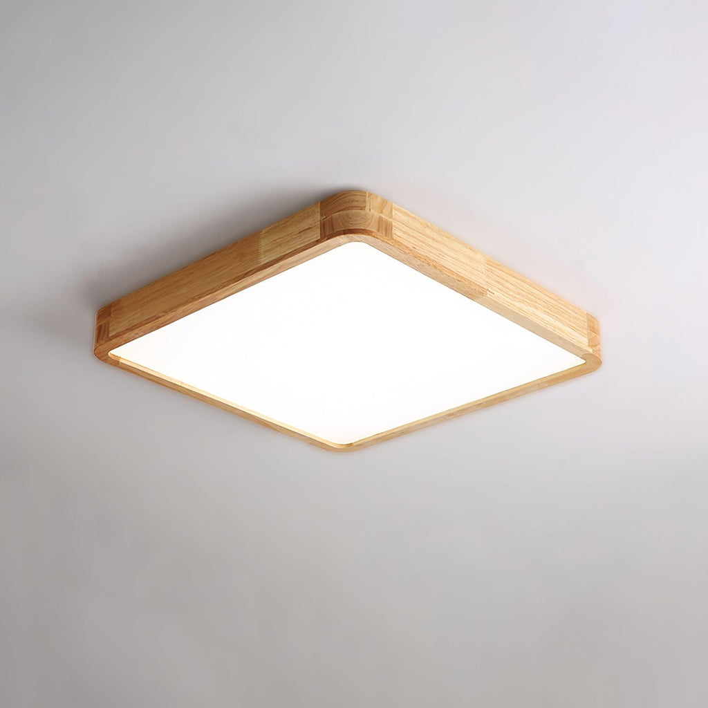 Lámpara de techo geométrica moderna de madera