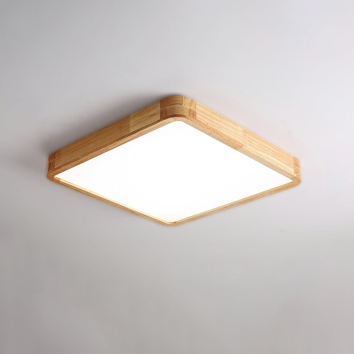 Lámpara de techo geométrica moderna de madera