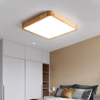 Lámpara de techo geométrica moderna de madera