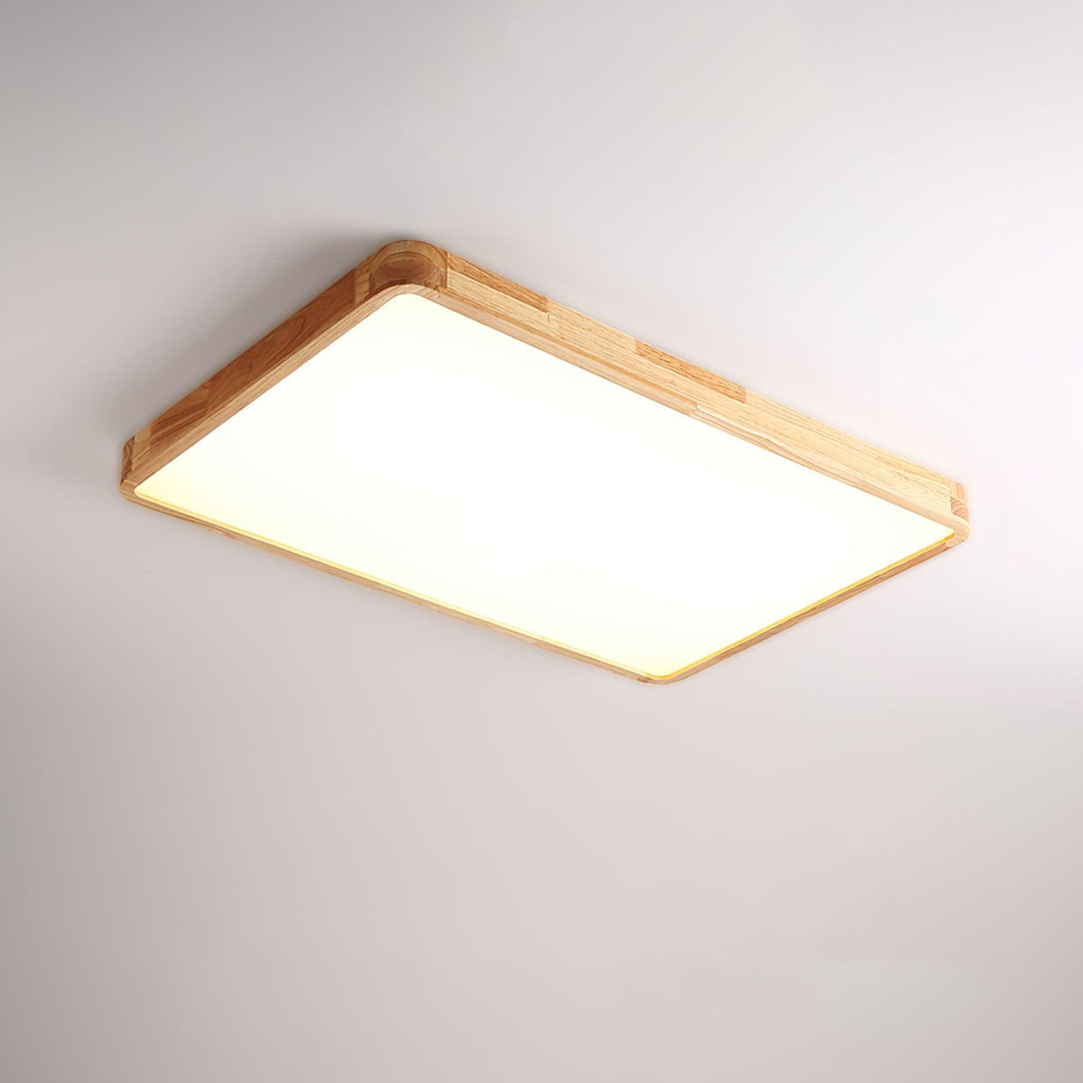 Lámpara de techo geométrica moderna de madera