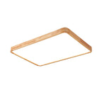Lámpara de techo geométrica moderna de madera