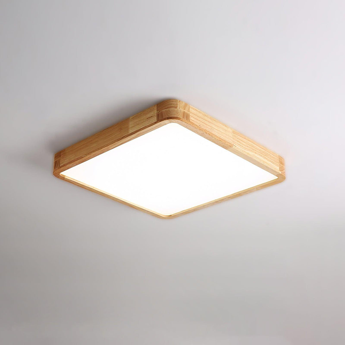 Lámpara de techo geométrica moderna de madera