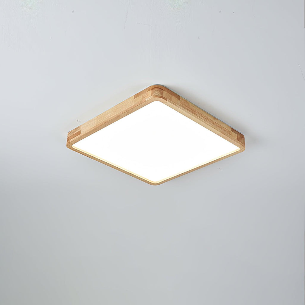 Lámpara de techo geométrica moderna de madera