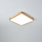 Lámpara de techo geométrica moderna de madera
