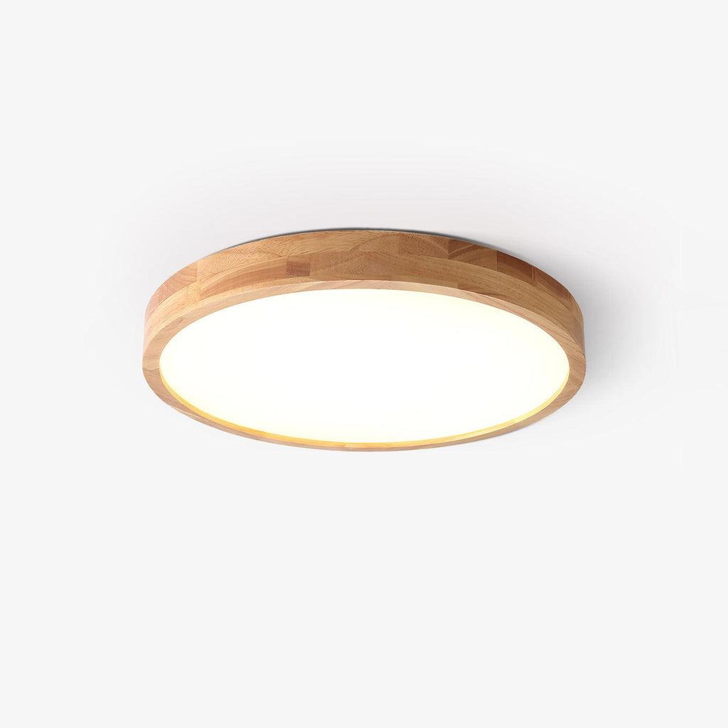 Lámpara de techo geométrica moderna de madera
