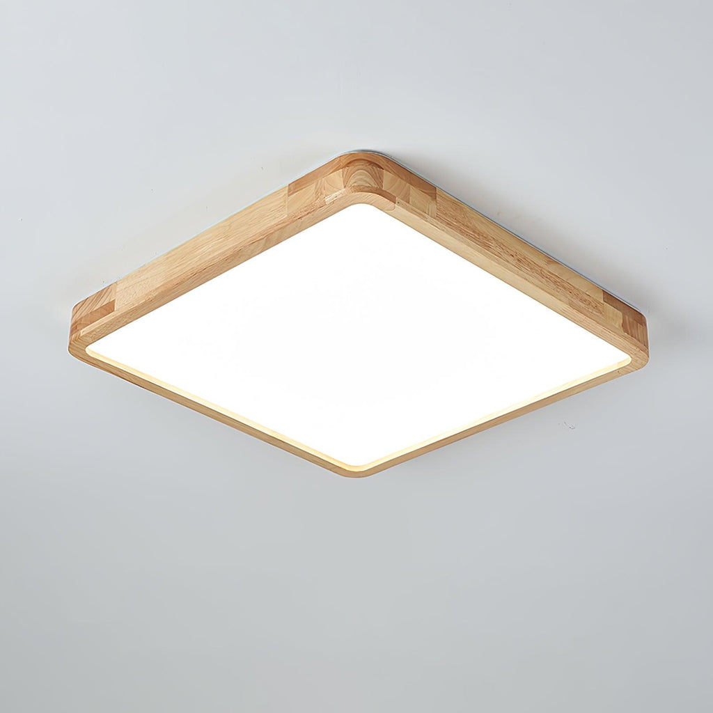 Lámpara de techo geométrica moderna de madera
