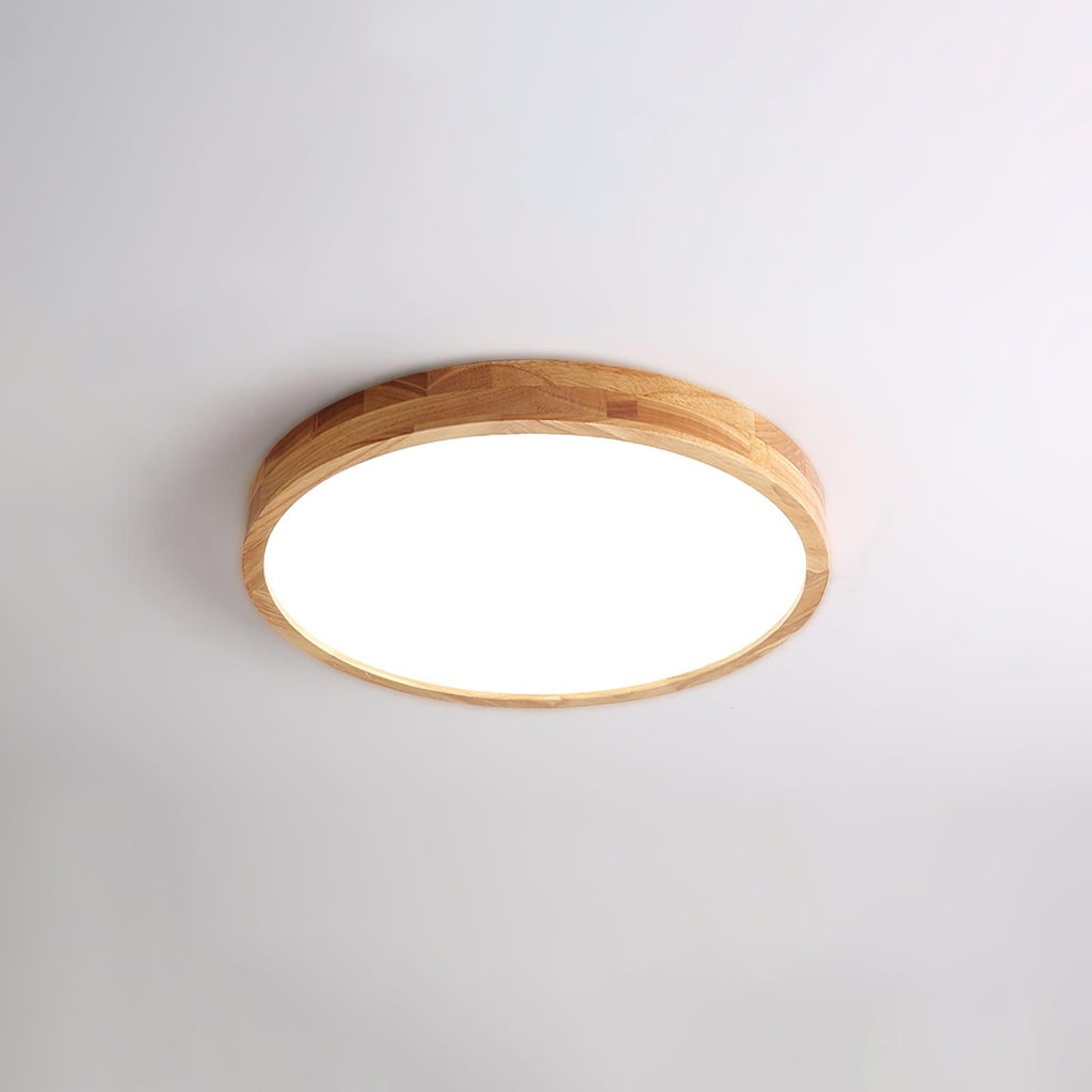 Lámpara de techo geométrica moderna de madera