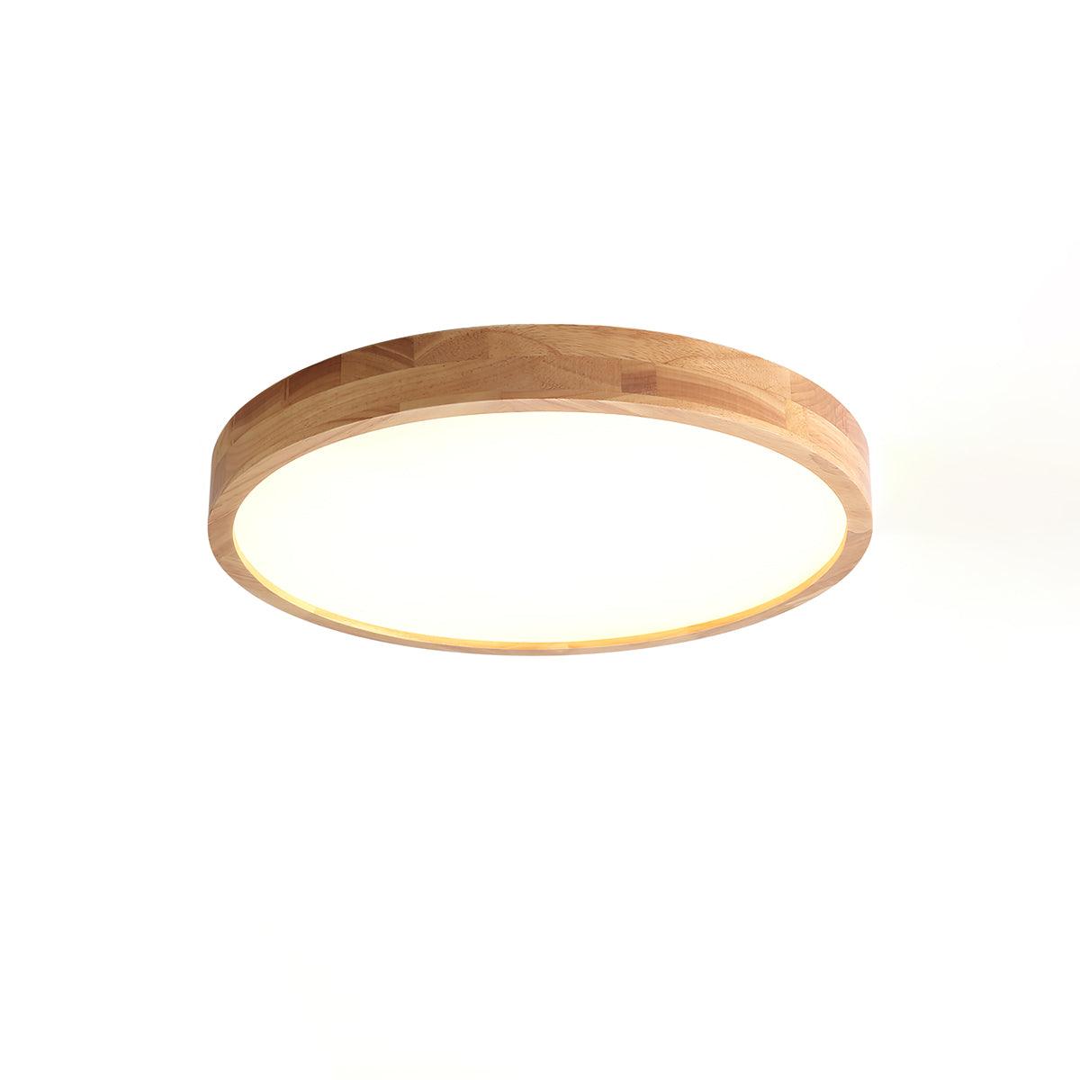 Lámpara de techo geométrica moderna de madera