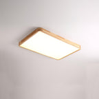 Lámpara de techo geométrica moderna de madera