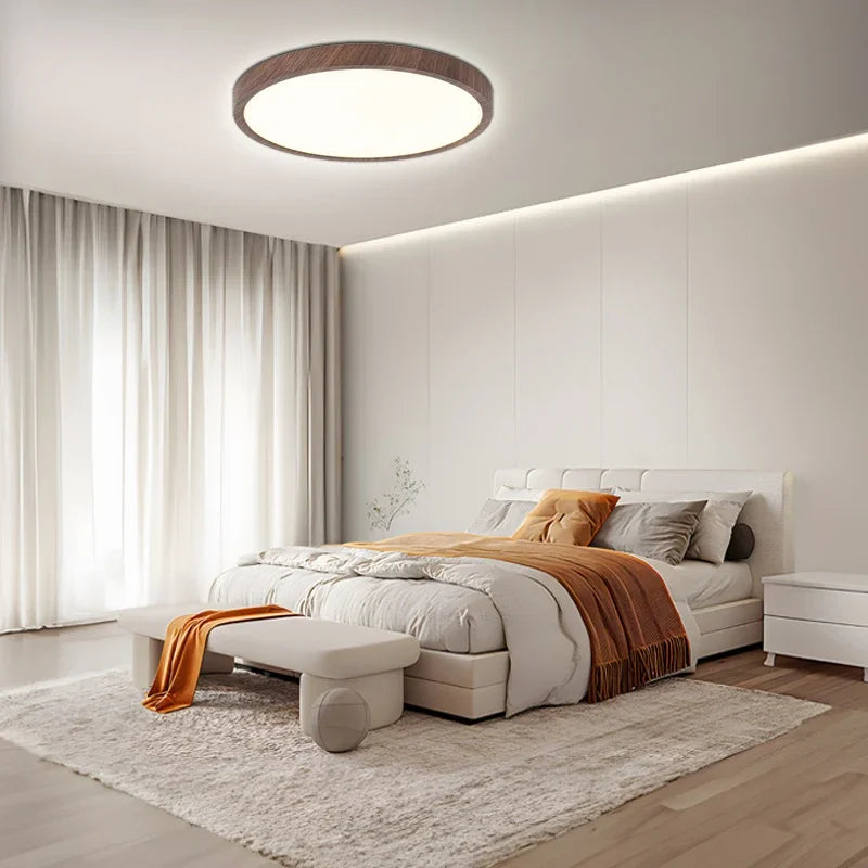Lámpara de techo circular LED ultradelgada - Diseño moderno para iluminación de sala de estar y cocina