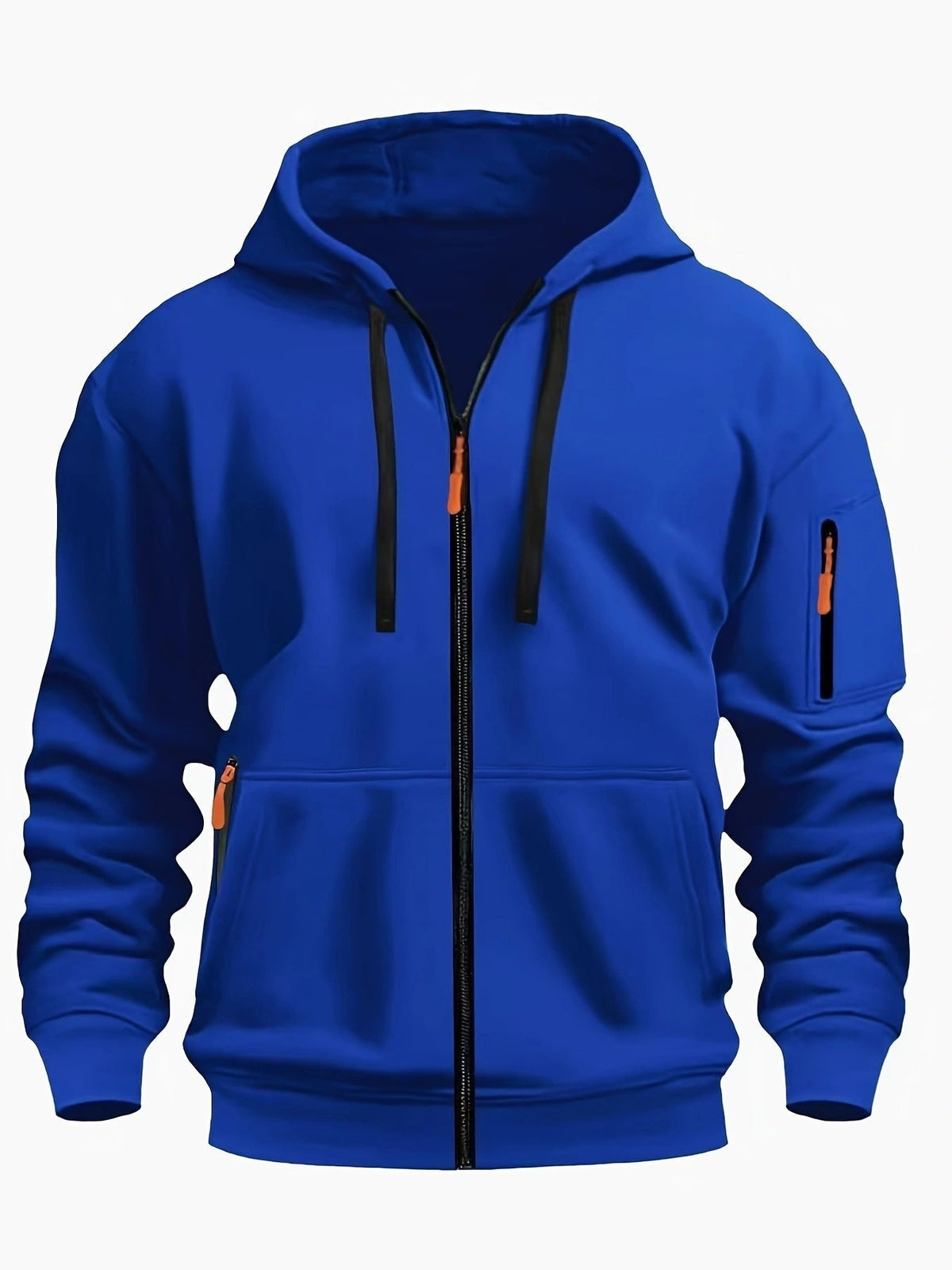 Sudadera con capucha y cremallera para hombre – Sudadera informal para exteriores