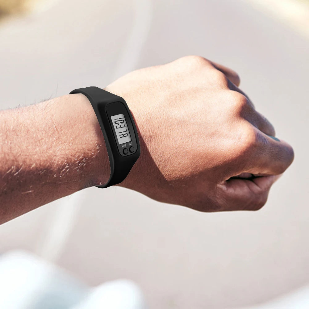 Reloj podómetro sencillo con contador de pasos