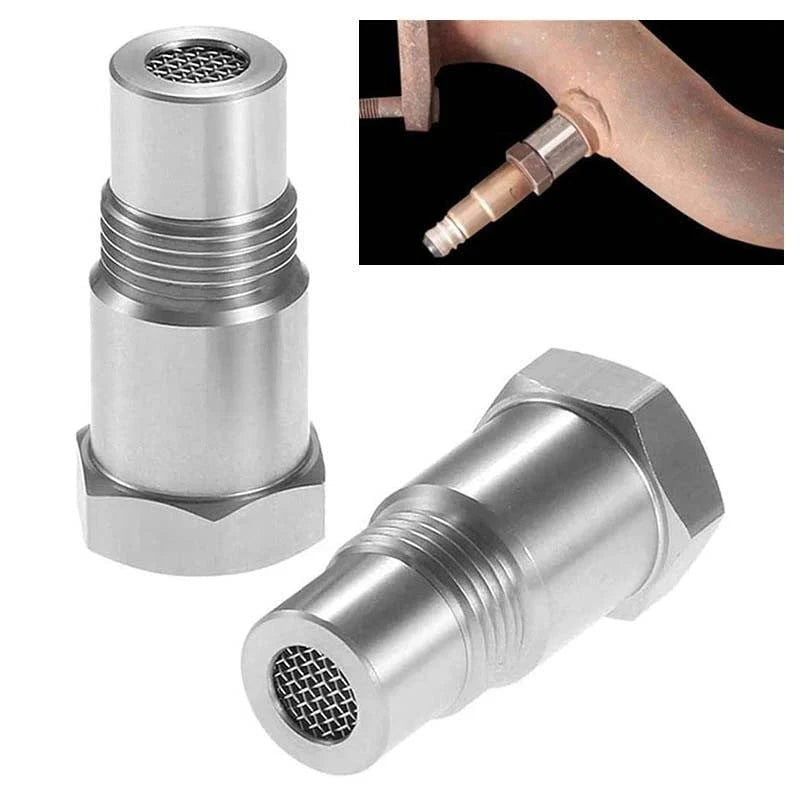 Adaptador de sensor de O2 CEL Fix con mini convertidor catalítico M18x1.5
