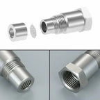 Adaptador de sensor de O2 CEL Fix con mini convertidor catalítico M18x1.5