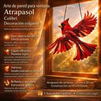 Adorno colgante de colibrí para ventana y pared tipo suncatcher